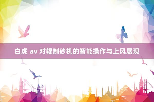 白虎 av 对辊制砂机的智能操作与上风展现