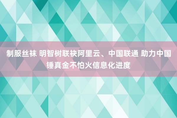 制服丝袜 明智树联袂阿里云、中国联通 助力中国锤真金不怕火信息化进度