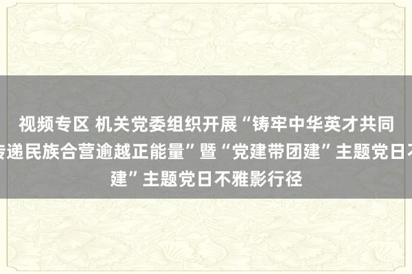 视频专区 机关党委组织开展“铸牢中华英才共同体意志，传递民族合营逾越正能量”暨“党建带团建”主题党日不雅影行径