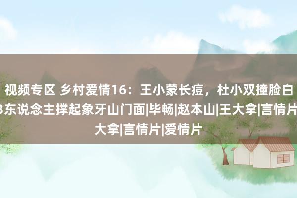 视频专区 乡村爱情16：王小蒙长痘，杜小双撞脸白明朗，3东说念主撑起象牙山门面|毕畅|赵本山|王大拿|言情片|爱情片